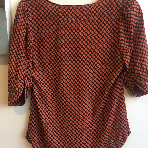 41 Hawthorn 3/4 Sleeve Popover Blouse - Picture 3 of 3